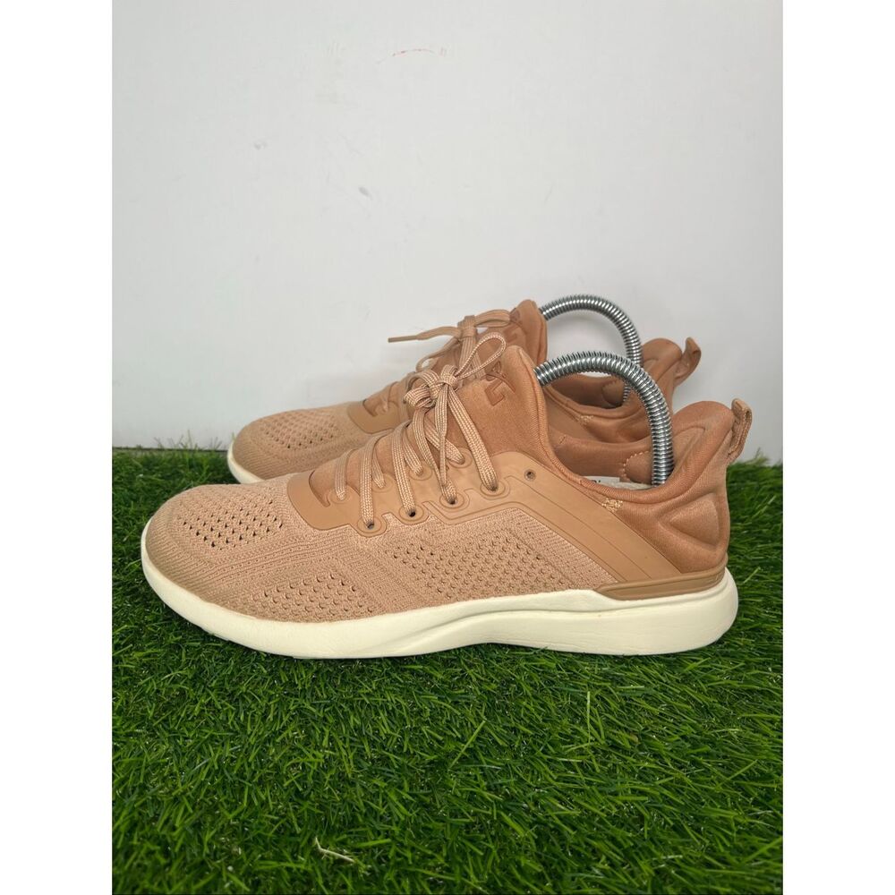 APL TechLoom Breeze Women’s 8 Running Shoes Blush Nude Pink Knit Sneakers